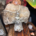 Zebra Calcite Crystal Necklace