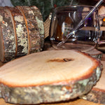 Wooden Oak Cup & Candle Coasters