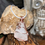 White Quartz Leather Necklaces