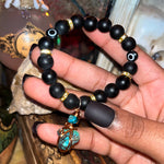 Raw Crystal Evil Eye Bracelets