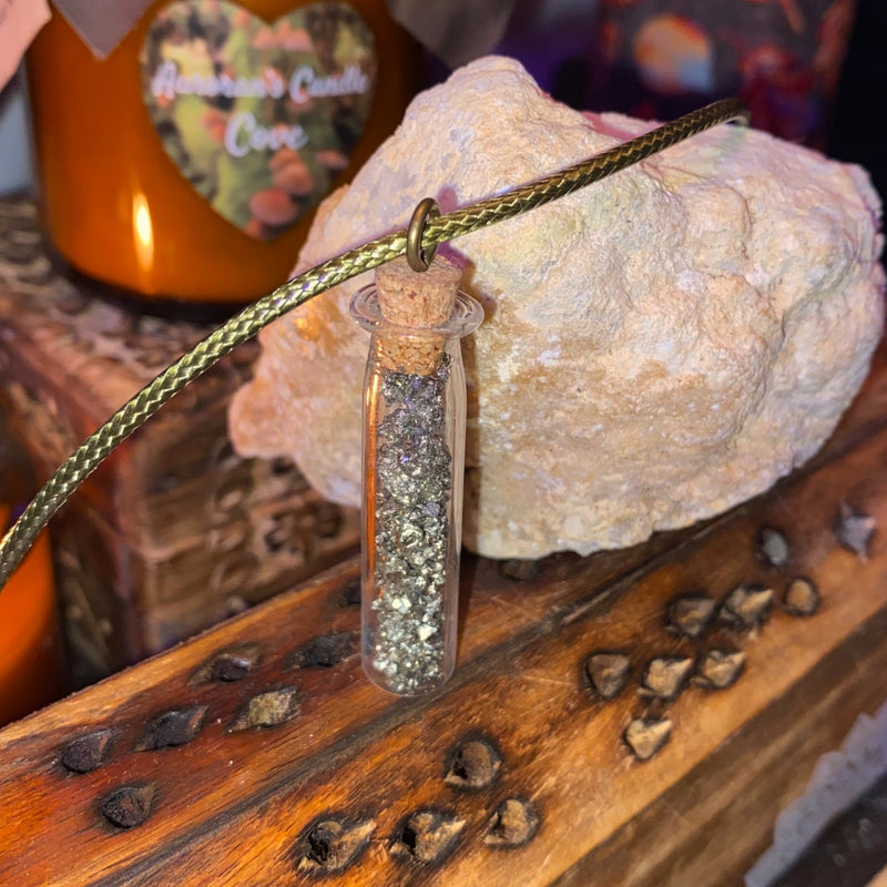 Pyrite Spell Bottle Jar