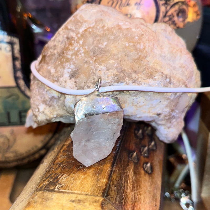 Fire Quartz Crystal Necklaces