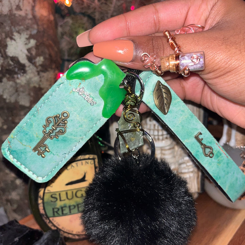 Aries Crystal Key Chains