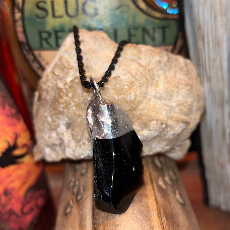 Silver Princess black Obsidian