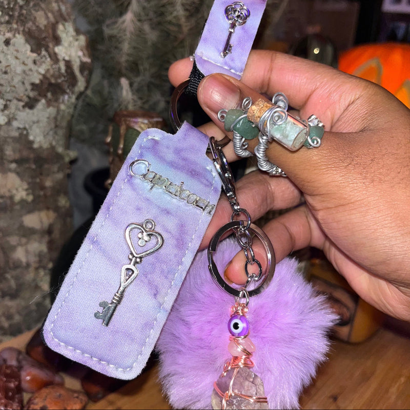 Capricorn Crystal Key Chains