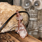 White Quartz Leather Necklaces