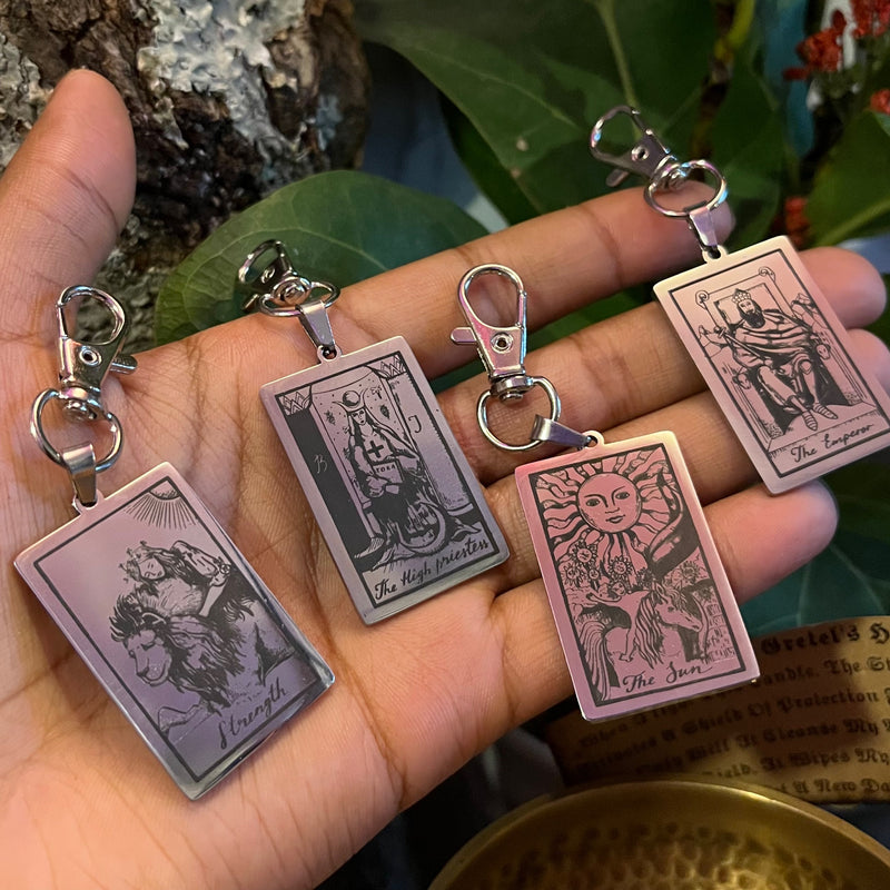 Silver Tarot Bag Pendants