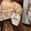 White Onyx Leather Necklace