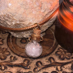 Rose Quartz Spell Jar Necklace