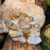 Raw Crystal Cut Earrings