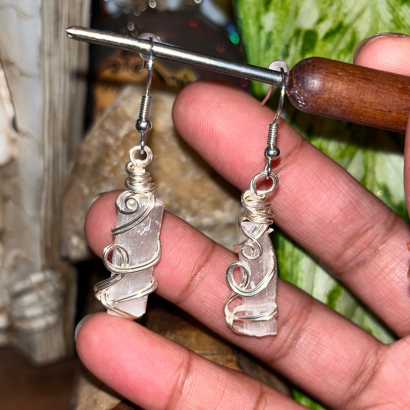 Raw Cut Crystal Earrings