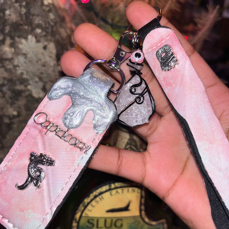 Capricorn Crystal Key Chains