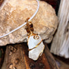 White Onyx Leather Necklace